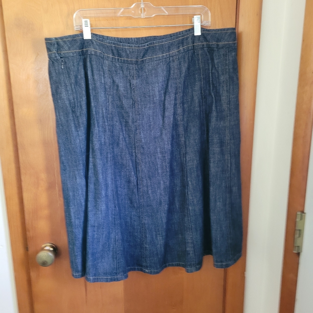 CJ Banks Denim Skirt - Picture 6 of 7